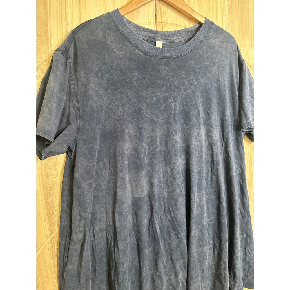 Lululemon All Yours Tee Dress Cloud Wash Navy Blue Size 12 - Picture 5 of 10